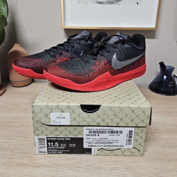 Nike Mamba Rage PRM Size 11.5 - Picture 1 of 6